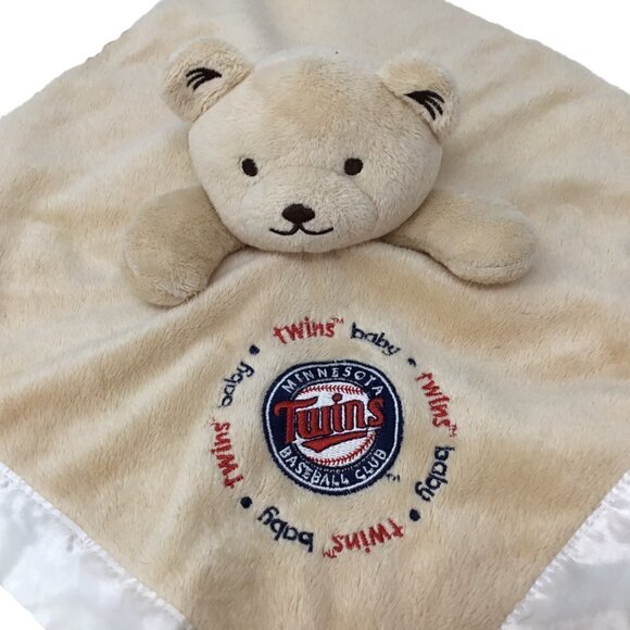 Minnesota Twins MLB Baseball Bear Lovey Security Blanket Baby Fanatic Plush - Picture 2 of 7